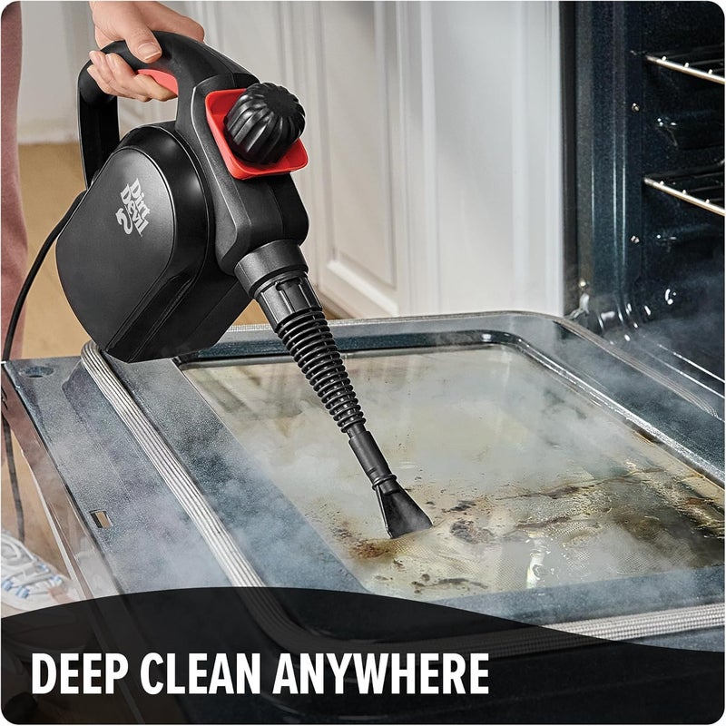 DIRT DEVIL 7-in-1 Handheld Steamer, Pressurized Steam Cleaner for Home Use, XL Water Tank, Includes Specialized Cleaning Tools, Portable Steam Cleaner for Bathroom, Clothes, Furniture and More - Image 4